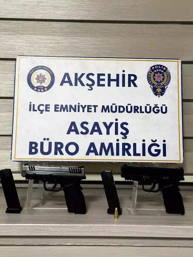 Akşehir'de Ruhsatsız Tabanca Operasyonu