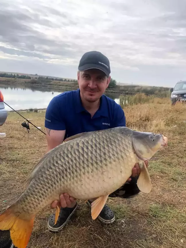 Edirne'de 16 Kilogramlık Sazan Balığı Yakalandı