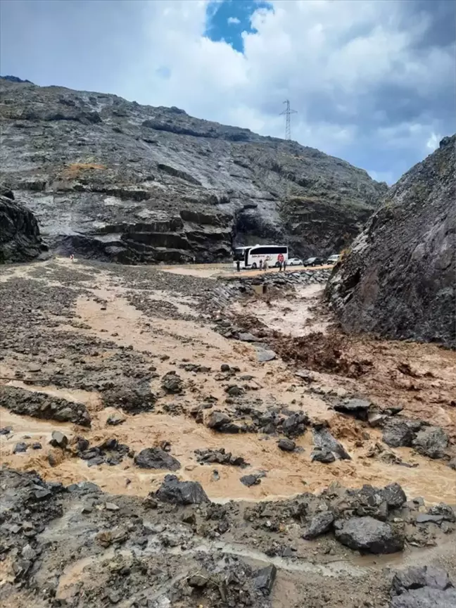 Şebinkarahisar'da Sağanak Yağış Hasara Yol Açtı