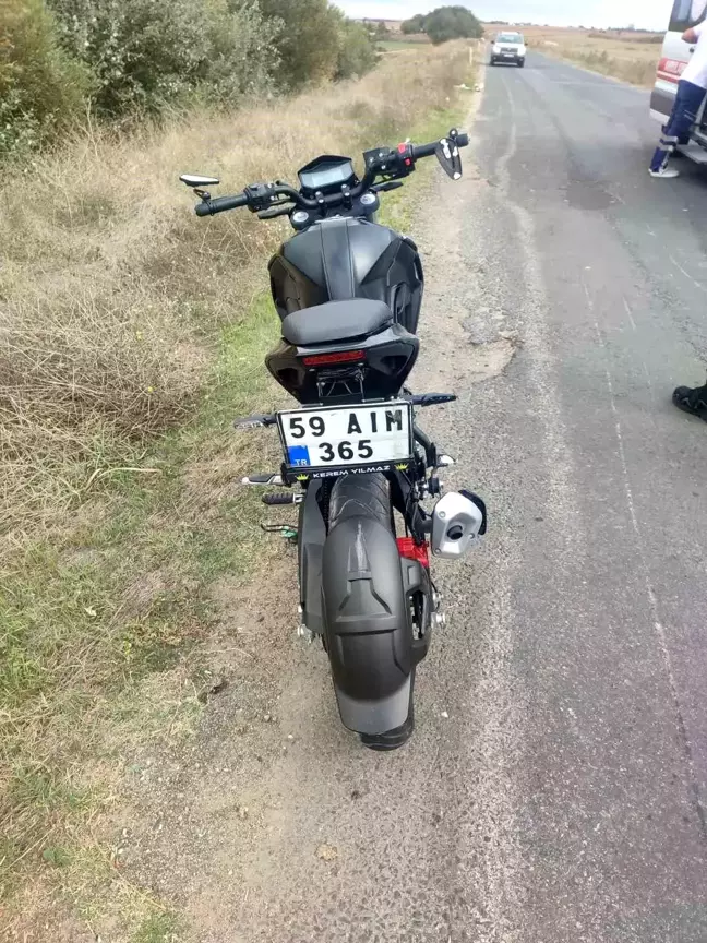 Tekirdağ'da Motosiklet Kazası: Sürücü Ağır Yaralandı