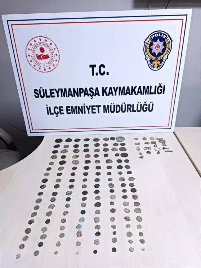 Tekirdağ'da Tarihi Eser Kaçakçılığı: 145 Sikke Ele Geçirildi