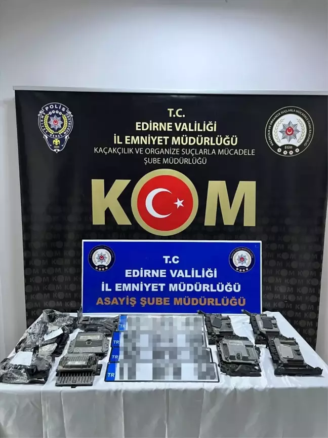 Edirne'de 'Change' Araç Operasyonunda 5 Tutuklama