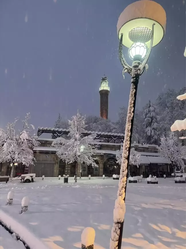 Samsun'un Ladik ve Havza İlçelerinde Kar Yağışı Etkili Oldu