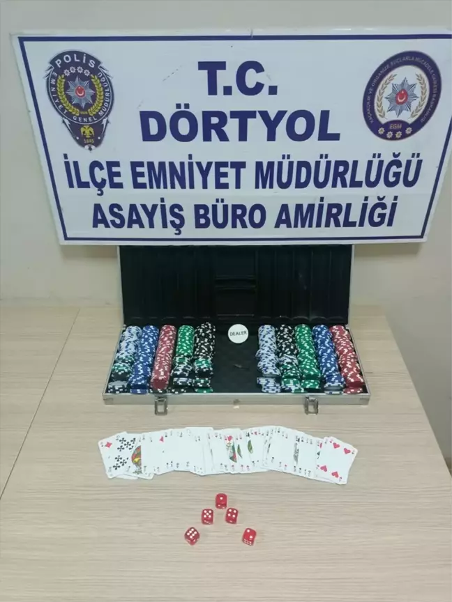 Dörtyol'da Kumar Operasyonu: 10 Kişiye 64 Bin Lira Ceza