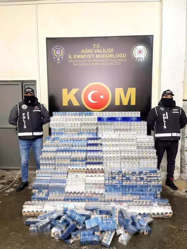 Ağrı'da 10 Bin Paket Kaçak Sigara Ele Geçirildi