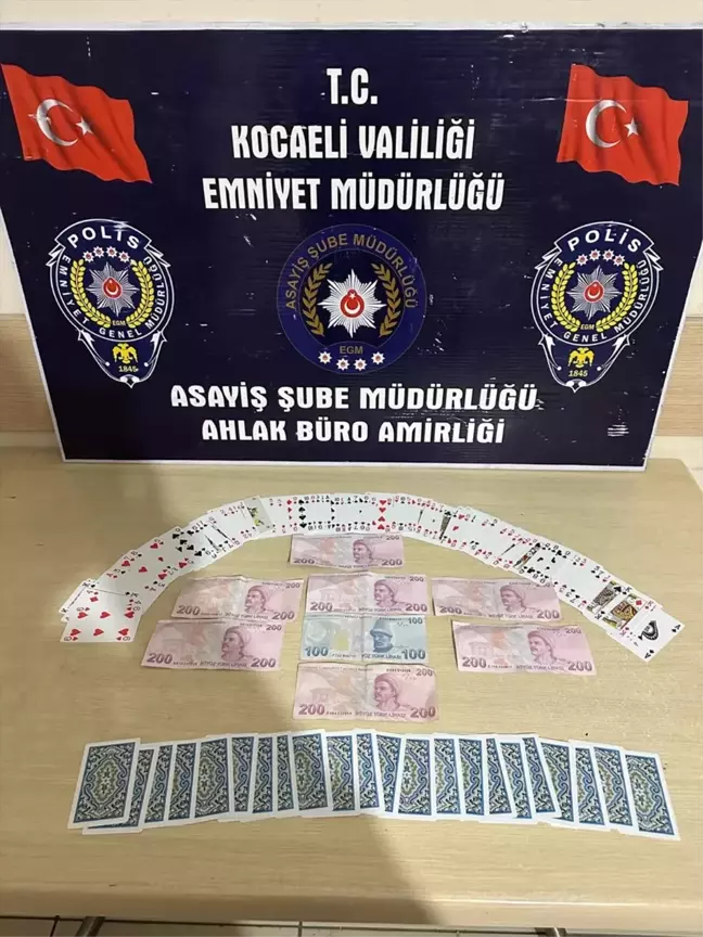 Kocaeli'de Kumar Operasyonu: 6 Kişiye 55 Bin Lira Ceza