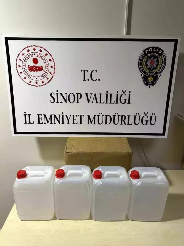 Sinop'ta 20 Litre Etil Alkol Ele Geçirildi