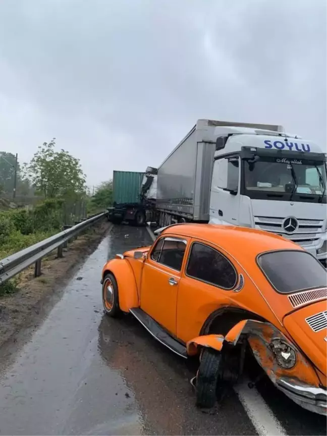 Sakarya'da Sağanak Sonrası 7 Ayrı Trafik Kazası