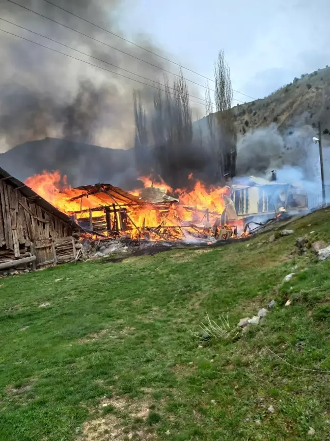 Artvin'de Büyük Yangın: 3 Ev Kullanılamaz Hale Geldi
