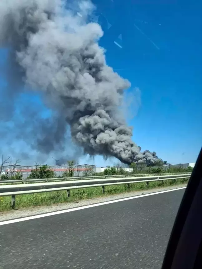 Tekirdağ'da Fabrikada Yangın Çıktı