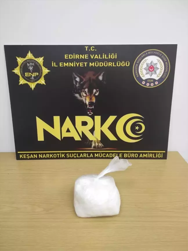 Edirne'de Operasyonda 1 Kilo 60 Gram Sentetik Uyuşturucu Ele Geçirildi