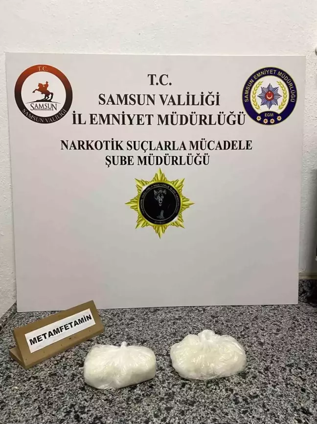 Samsun'da 500 Gram Metamfetamin Ele Geçirildi