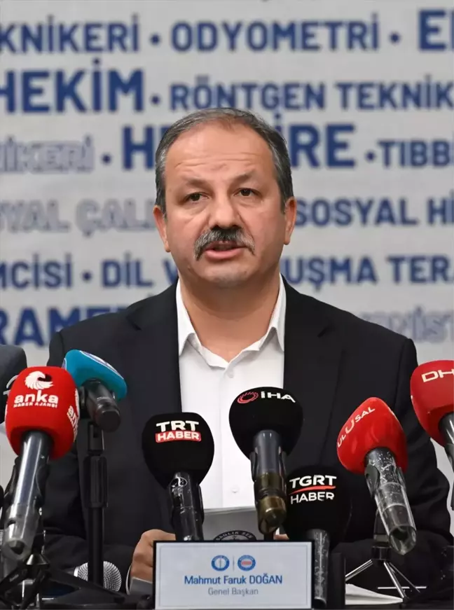 Sağlık-Sen Genel Başkanı Mahmut Faruk Doğan, sağlık çalışanları için taleplerini açıkladı