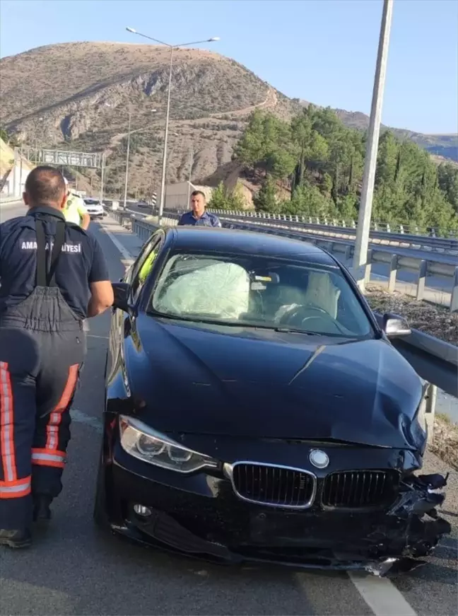 Amasya'da trafik kazası: 4 kişi yaralandı