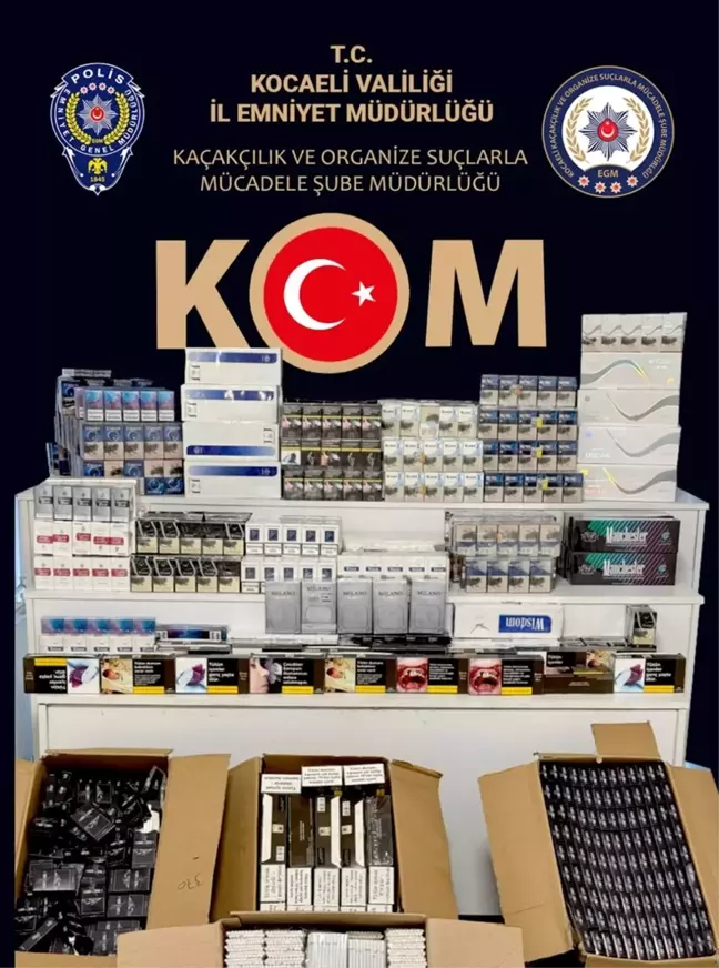 Kocaeli'de Kaçak Sigara ve Makaron Operasyonu: 4 Gözaltı