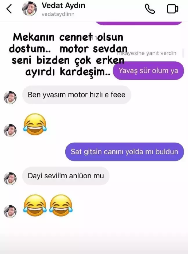 Son Dakika | Hız yaptığı motosikletiyle kazada ölen Vedat'ı arkadaşı 'Canını yolda mı buldun' diye uyarmış