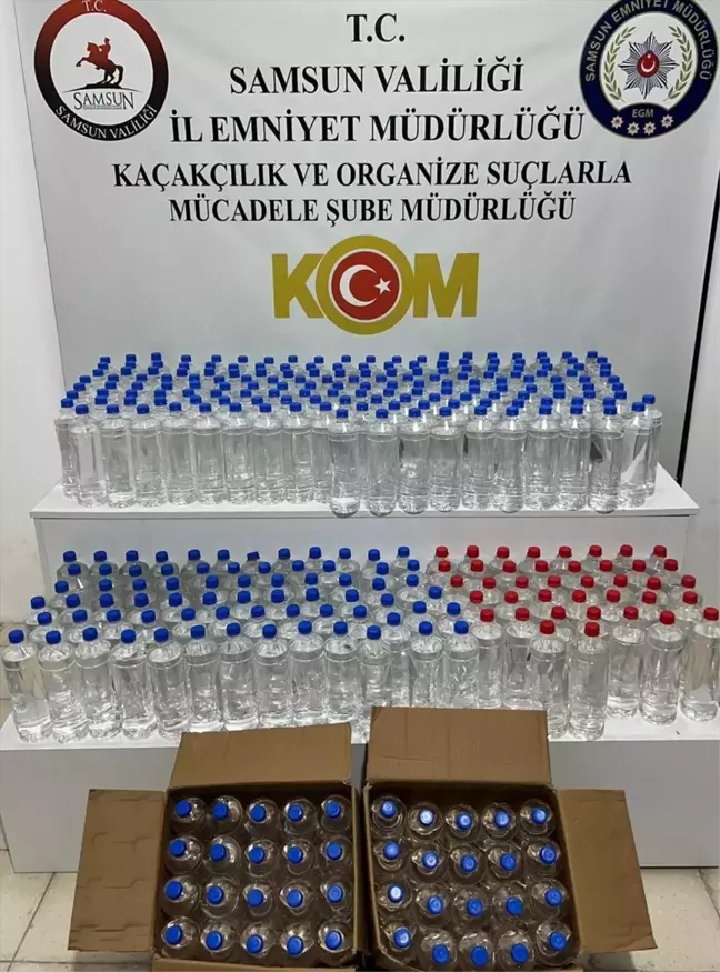 Samsun Tekkeköy'de Kaçakçılık Operasyonu: 320 Litre Etil Alkol Ele Geçirildi