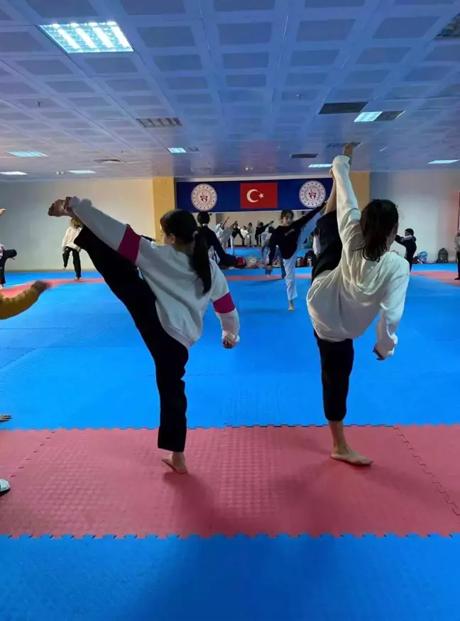 Düzce'de Öğrenciler Sevgi Evlerindeki Çocuklarla Taekwondo Yaptı