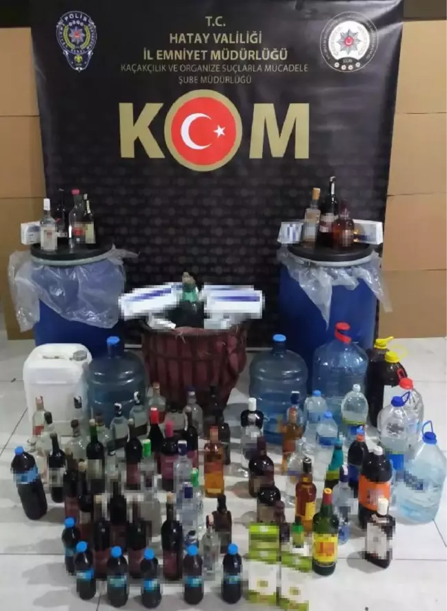 260 litre sahte içki ile 150 paket kaçak sigara ele geçirildi