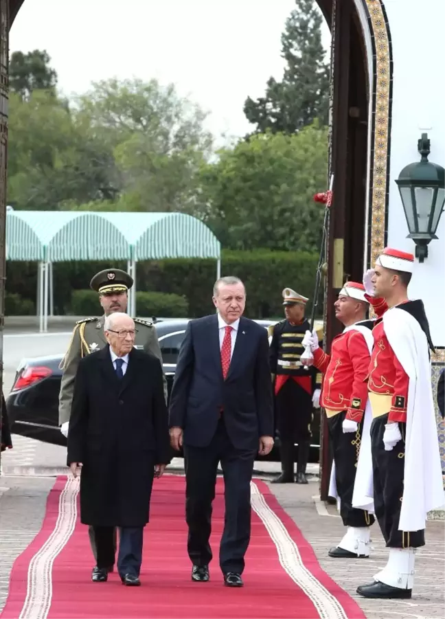 Cumhurbaşkanı Erdoğan Tunus'ta