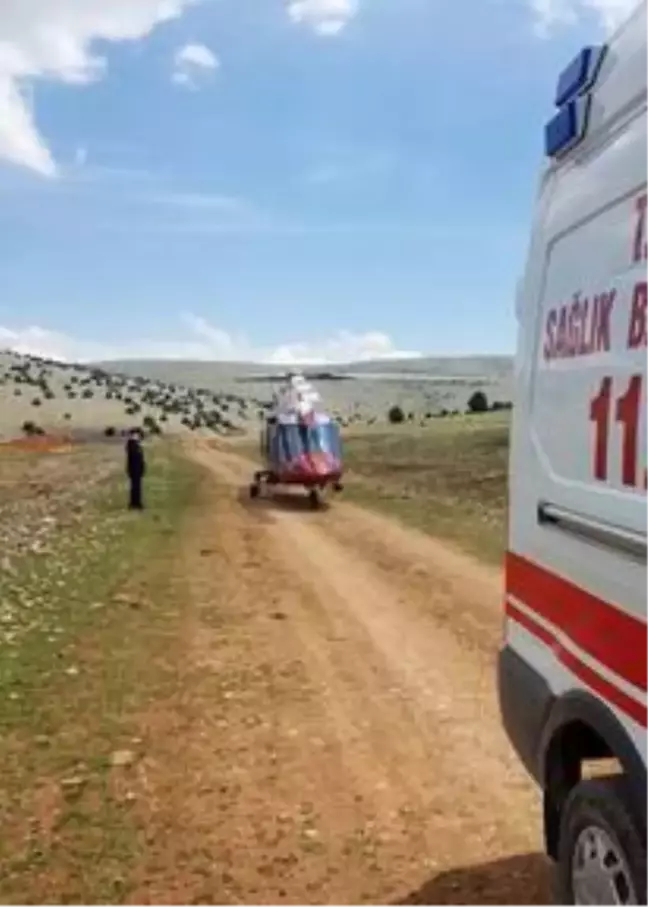 Afyonkarahisar'da devrilen traktörün sürücüsü yaralandı