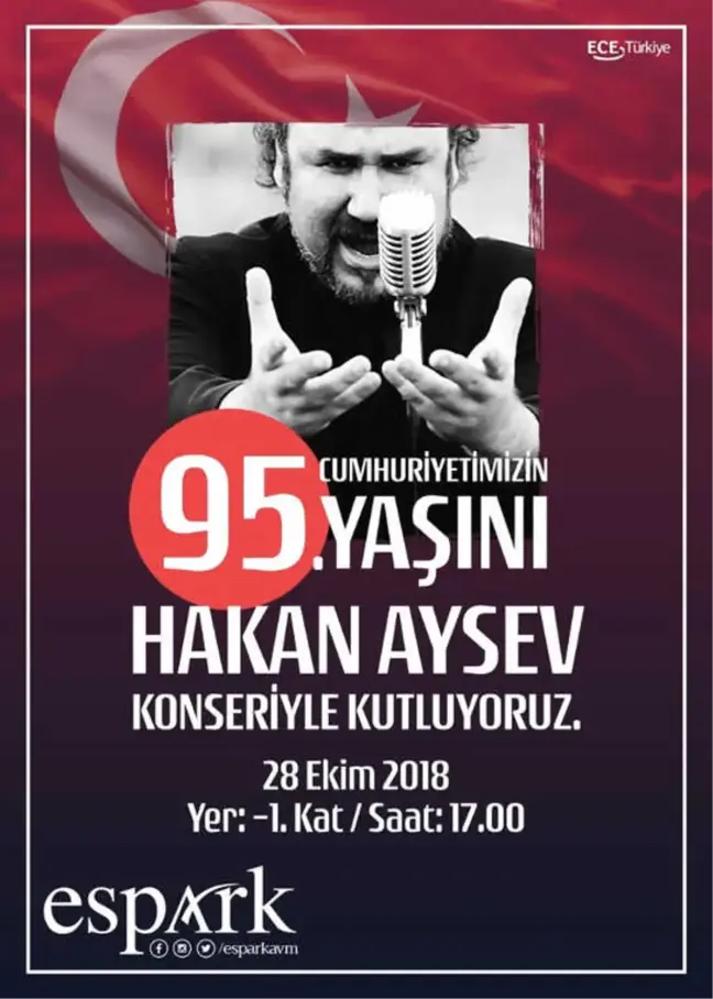 Hakan Aysev Cumhuriyet Bayramı Konseri Espark'ta