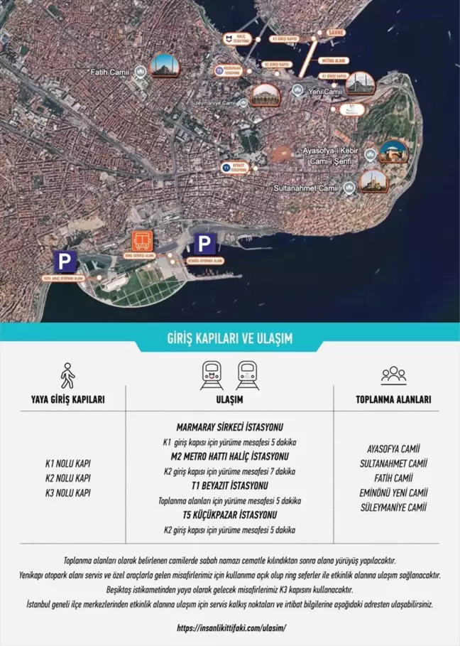 Filistin İçin Galata Köprüsü'nde Büyük Eylem