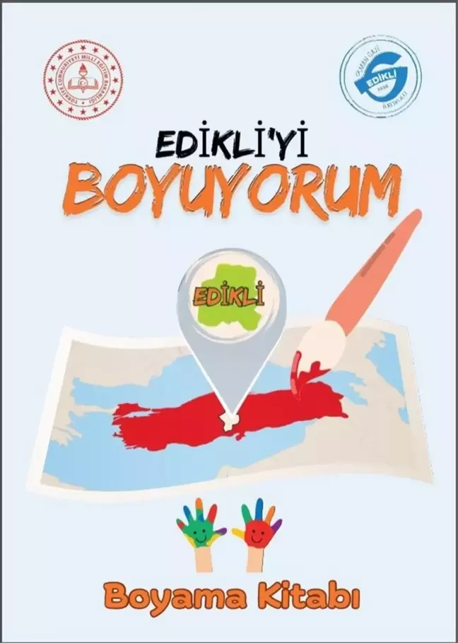 Edikli Beldesinde Öğrencilere Boyama Kitabı ile Yerel Eğitim