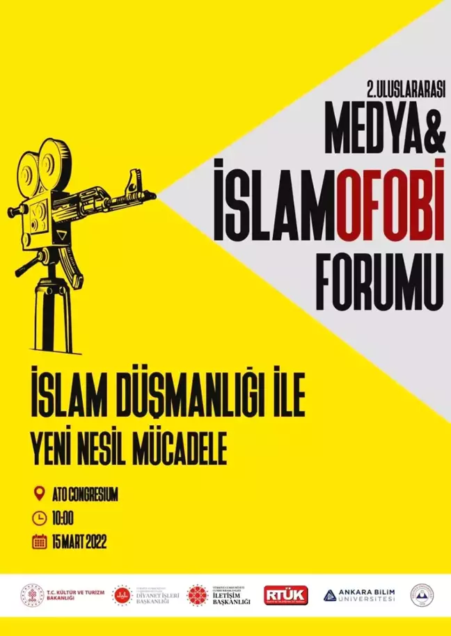 Ankara'da 2. Uluslararası Medya ve İslamofobi Forumu yapılacak