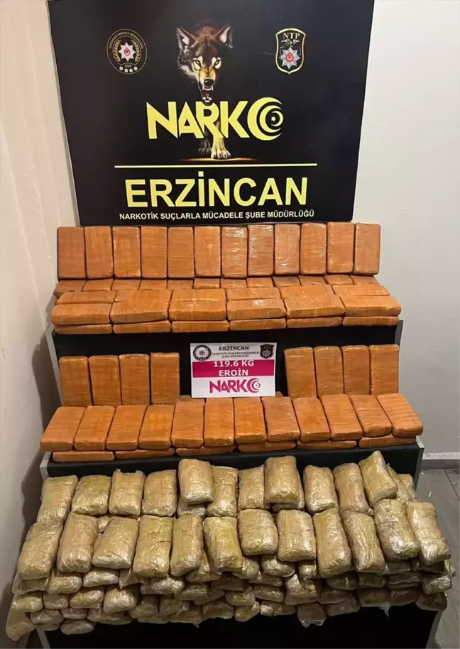 Erzincan'da Kamyonda 119 Kilo Eroin Ele Geçirildi