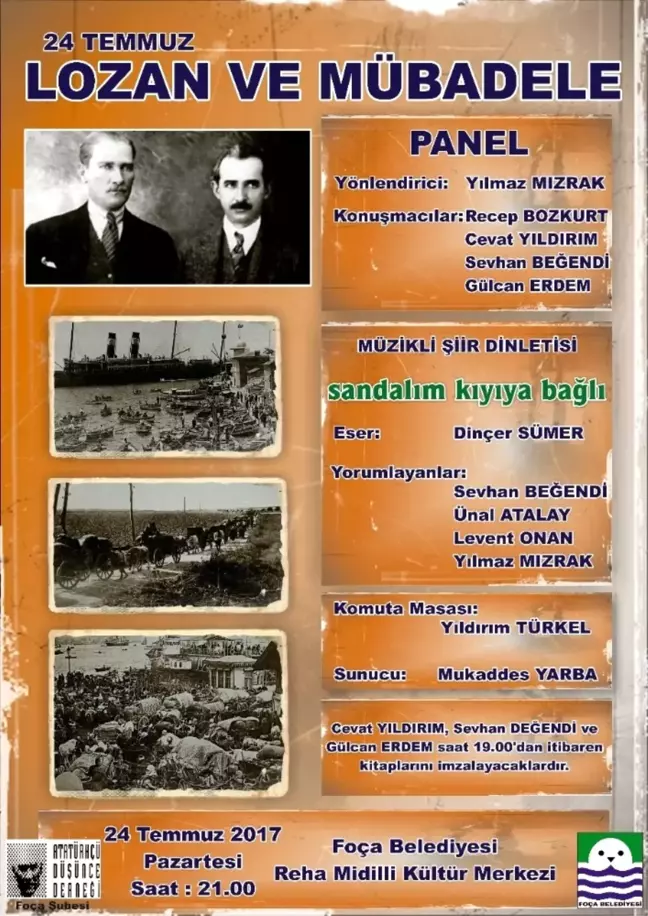 Foça'da Panel ve Müzikli Şiir Dinletisii
