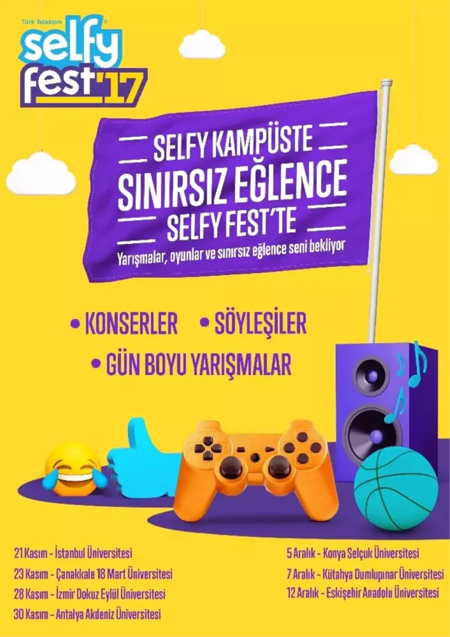 Selfyfest'17 Üniversite Kampüslerinde Gençlerle Buluşuyor