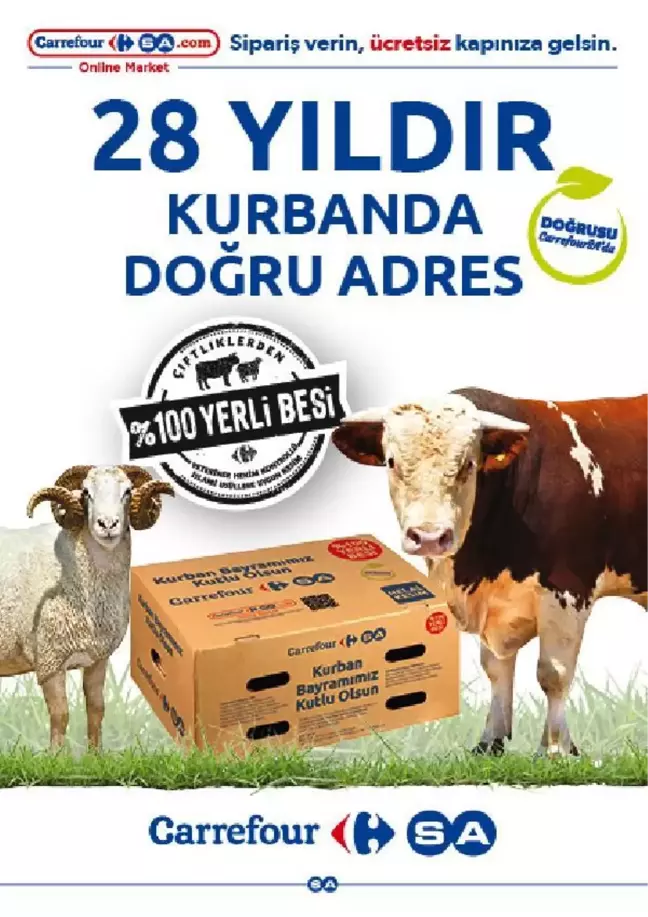 Zincir marketten Kurban Bayramı'na özel 2 farklı koli seçeneği