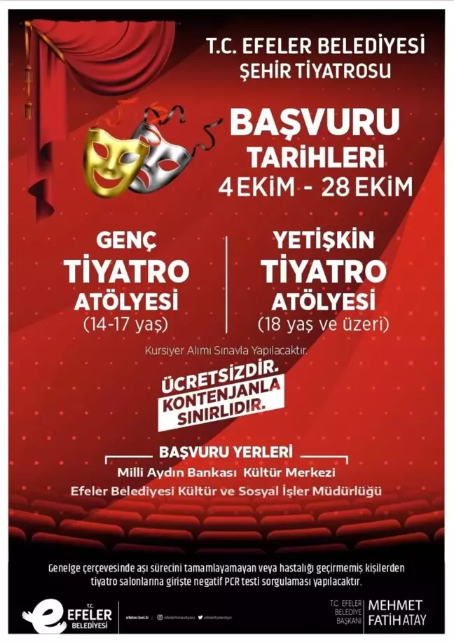 Efeler'in sanat yuvası yeni yetenekler arıyor