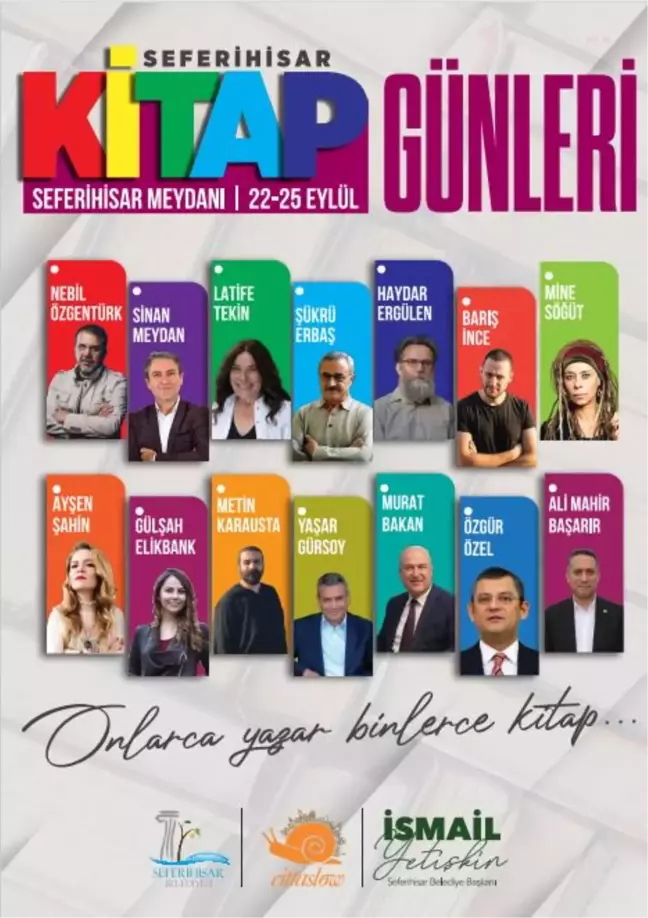 Seferhisar Belediyesi'nin 1. Seferhisar Kitap Günleri 22 Eylül'de Başlıyor