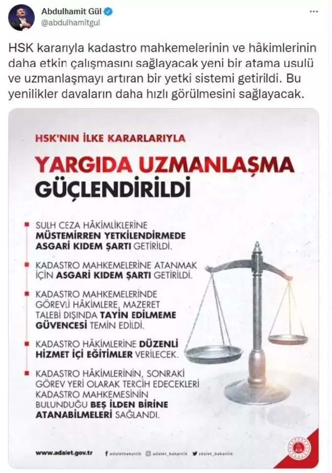 Sulh ceza ve kadastro hakimliğinde kıdem şartı