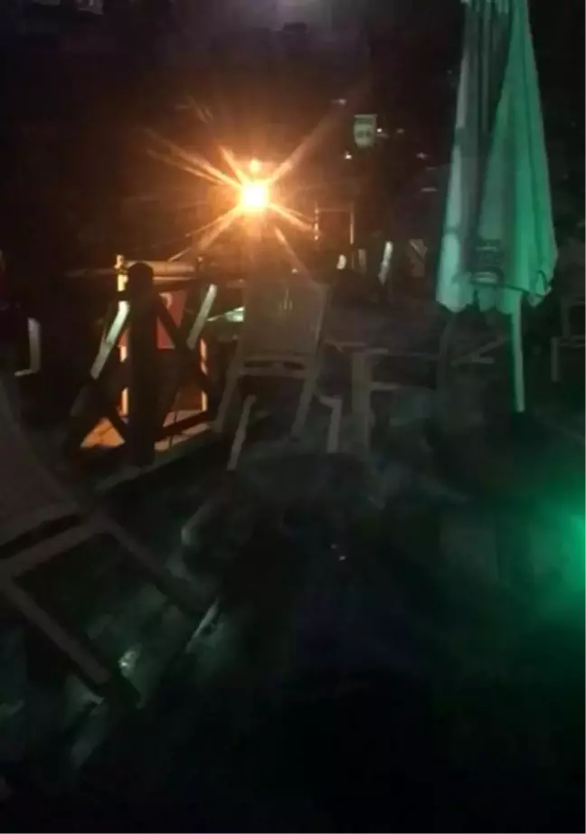 Kastamonu'da Aç Tilki Kafe Bahçesinde Yiyecek Aradı