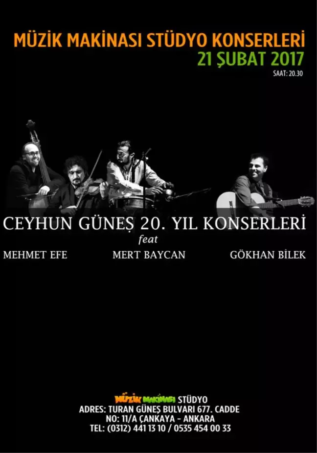 Ceyhun Güneş 20. Yıl Konserleri - Müzik Makinası Stüdyo Konserleri