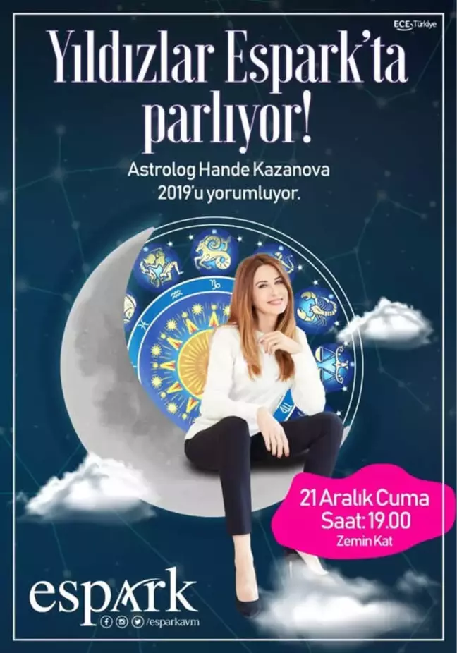 Astrolog Hande Kazanova Espark'a Geliyor