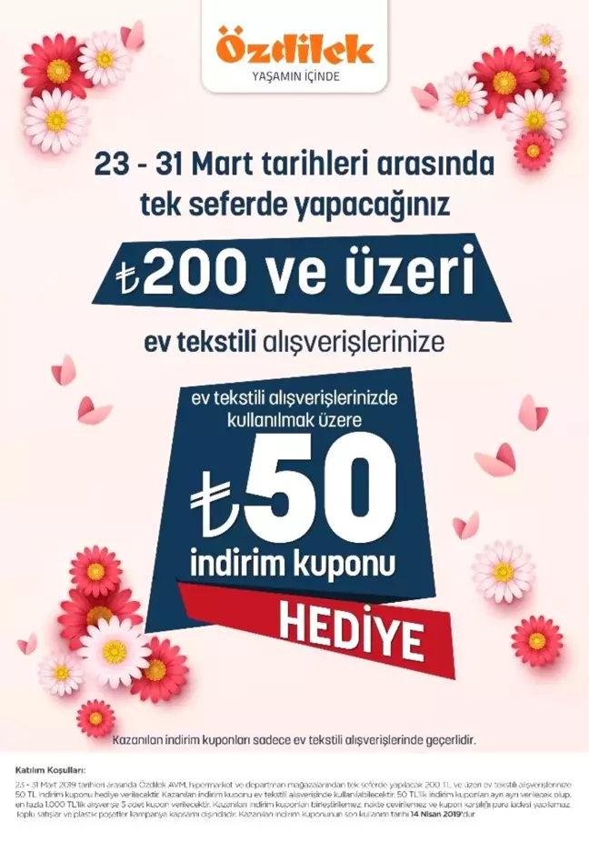 Özdilek'ten Baharda Kazandıran Kampanya