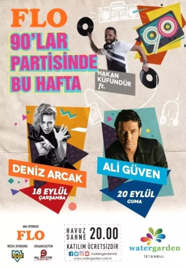 Ataşehir'de açık hava konserlerinde 90'lar rüzgarı