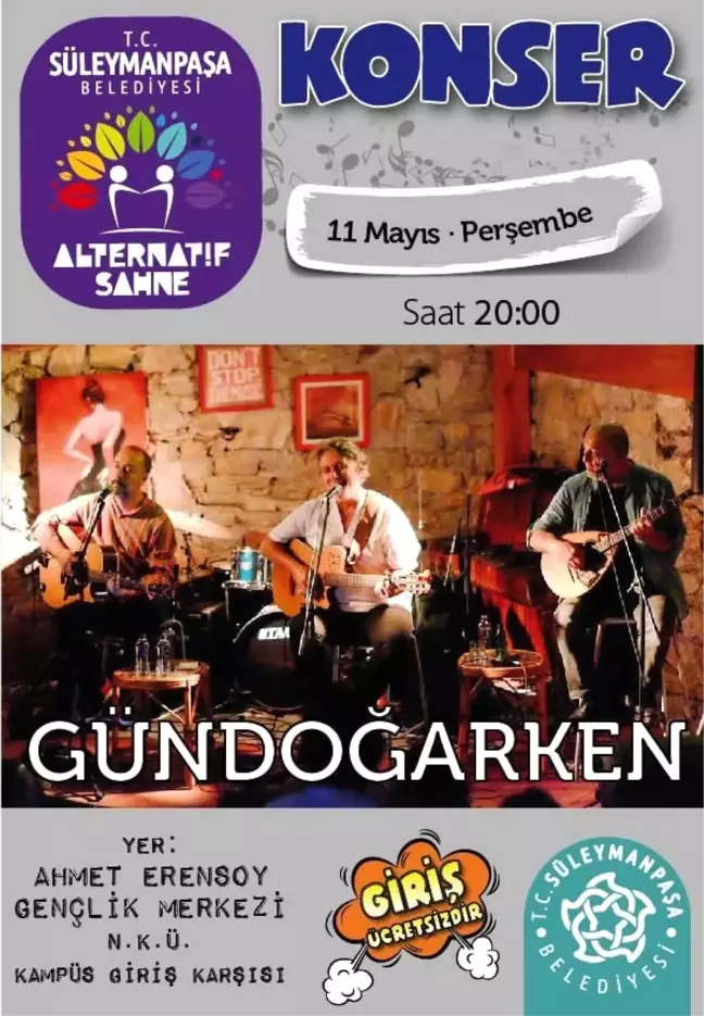 Alternatif Sahnede Efsane Topluluk Grup Gündoğarken Çalacak