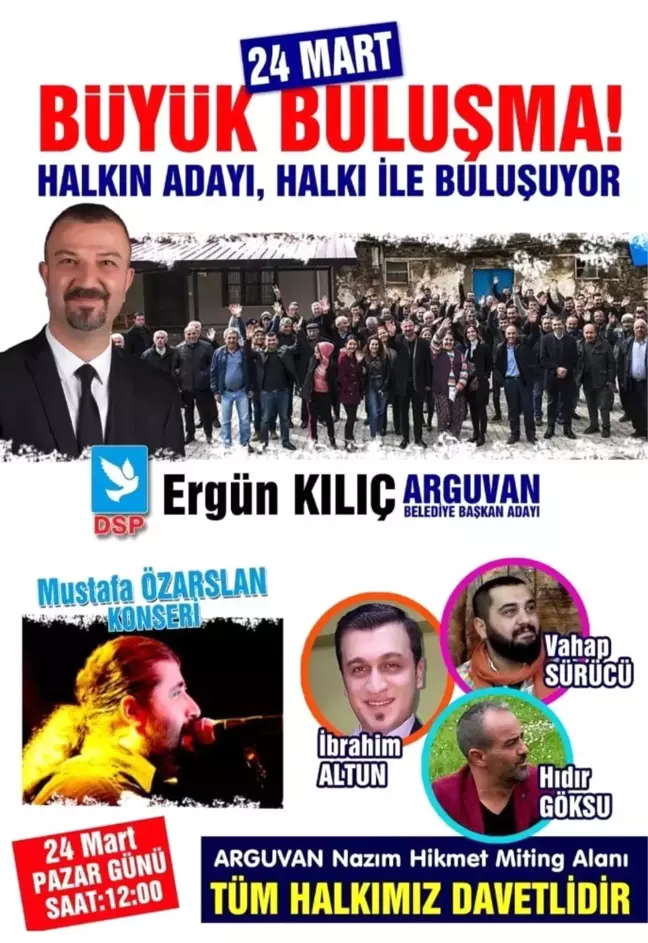 DSP Adayı Kılıç'tan 'Büyük Buluşma' Etkinliği