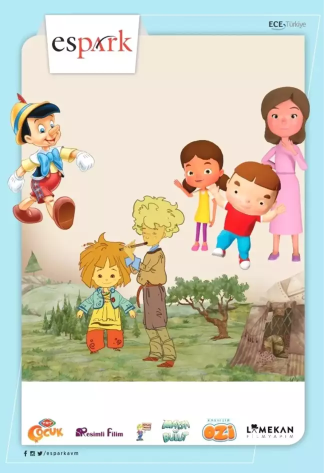 Ünlü Çizgi Filmlerin Tiyatroları Espark'ta Sahnelenecek