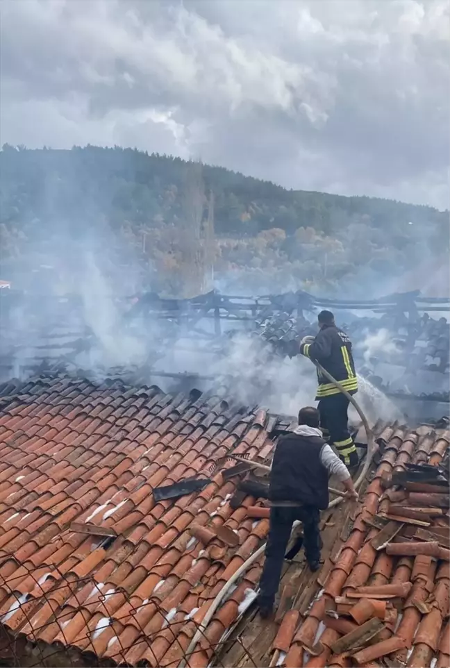 Muğla'nın Menteşe ilçesinde yangın: Tek katlı ev zarar gördü