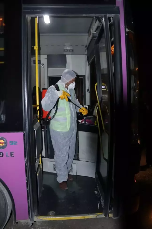 Erciş'te dezenfekte çalışması