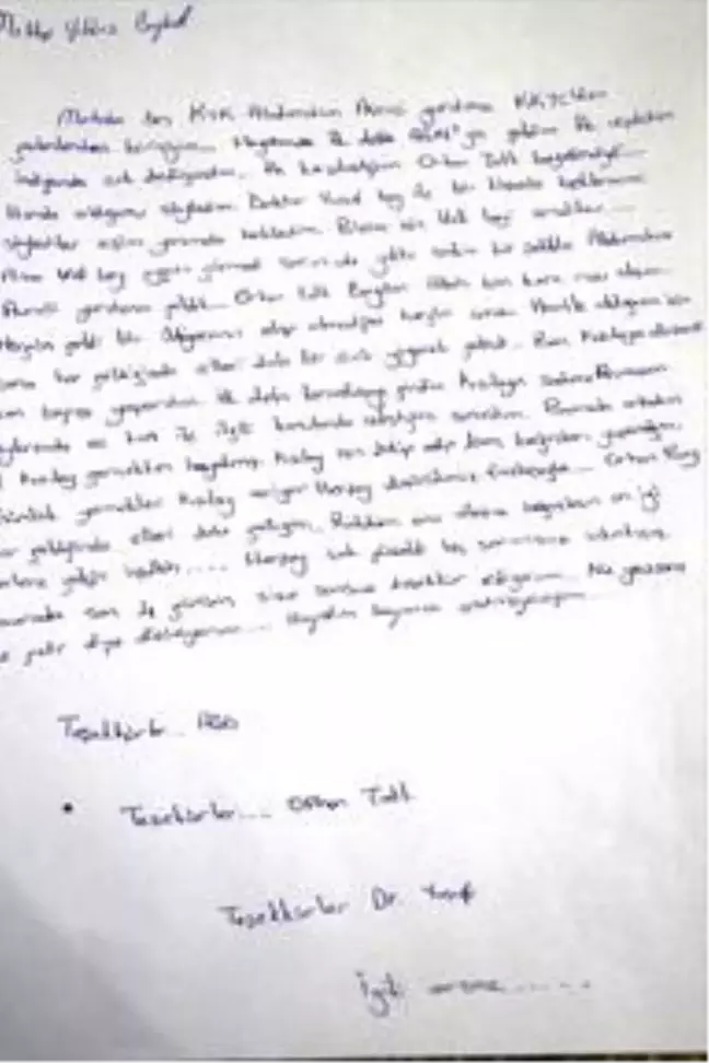 Ağrı'da karantinaya alınan vatandaşlar memnuniyetlerini mektuplarla anlattı