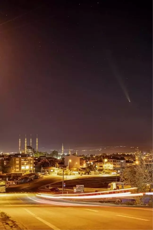 Edirne'de Kuyruklu Yıldız ve Selimiye Camii Buluşması