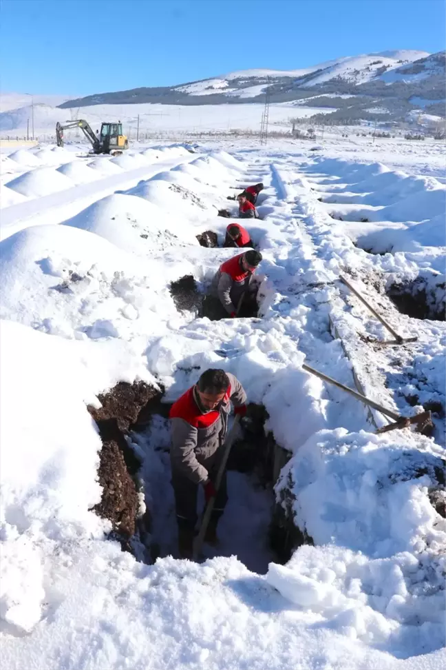 Erzurum'da Kış Hazırlığı: 500 Mezarlık Açıldı