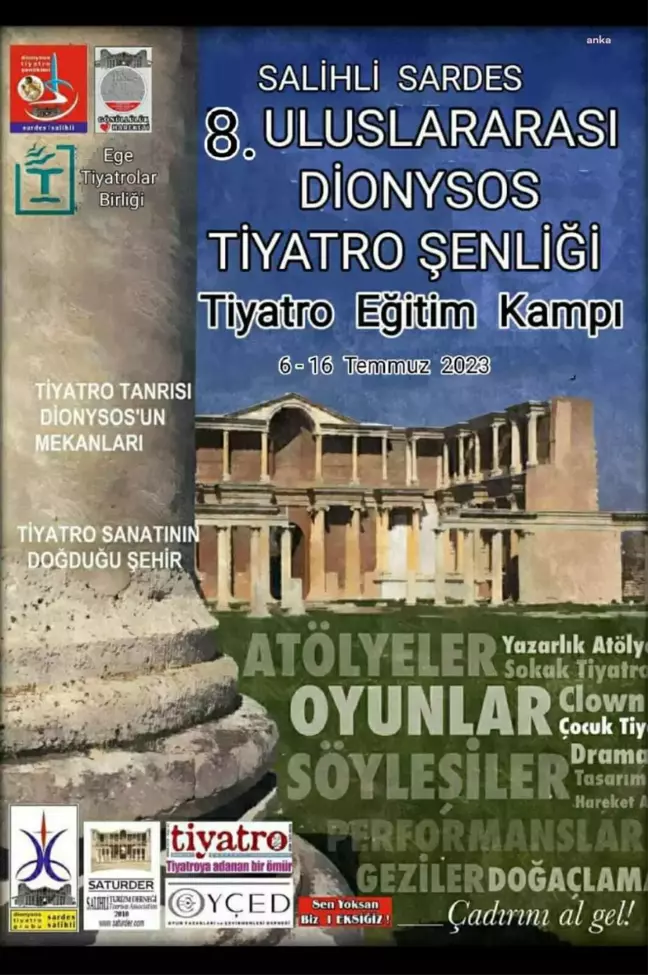 Efeler Belediyesi Şehir Tiyatrosu Sardes 8. Uluslararası Dionysos Şenliği'ne katılacak